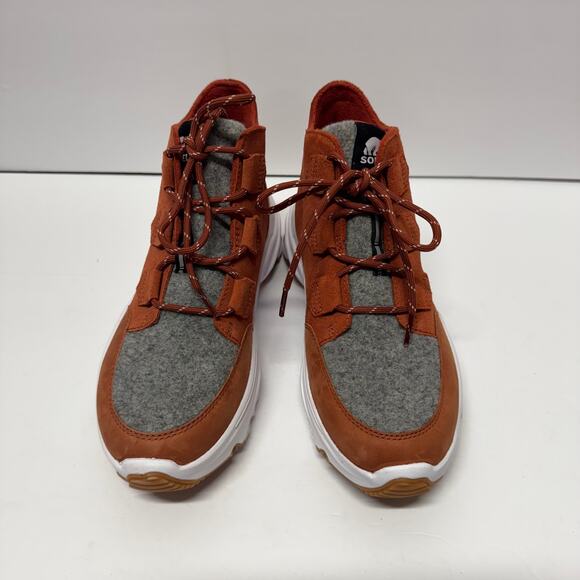 Sorel Womens Kinetic Breakthru Caribou Waterproof Boot Warp Red Chalk Size 10 - Picture 2 of 7